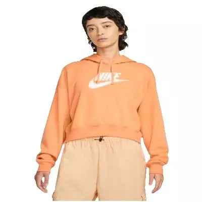 Nike Women s Sportswear Club Fleece Oversized Crop Graphic Hoodie Hibbett